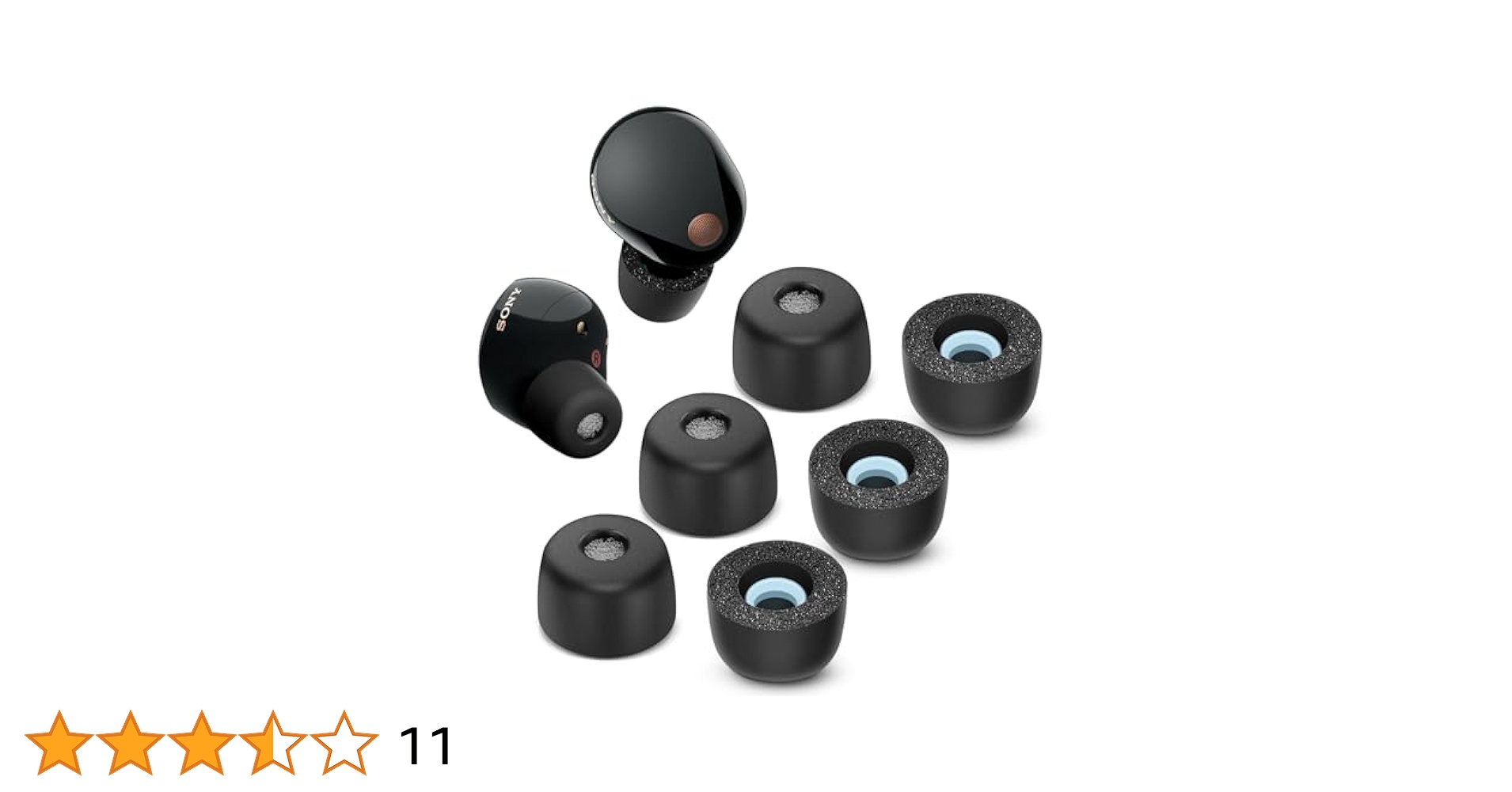 Memory Foam Tips for Sony WF-1000XM5 with Dust Mesh, Anti